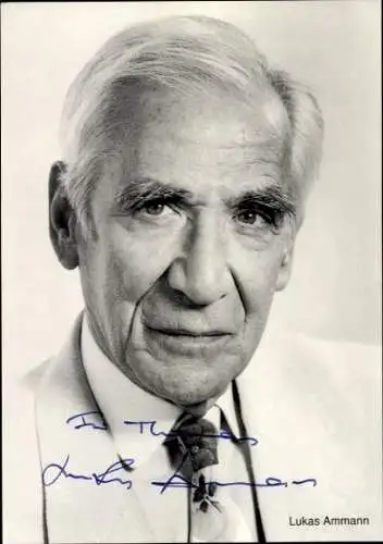 Ak Schauspieler Lukas Ammann, Portrait, Autogramm