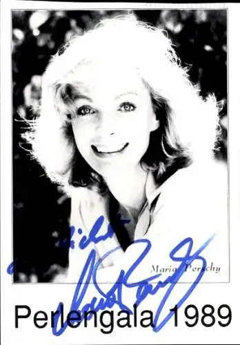 Ak Schauspielerin Maria Perschy, Portrait, Autogramm