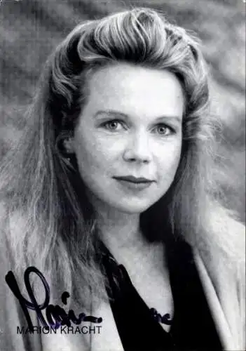 Ak Schauspielerin Marion Kracht, Portrait, Autogramm