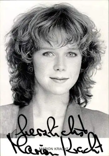 Ak Schauspielerin Marion Kracht, Portrait, Autogramm