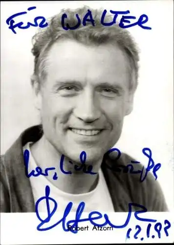 Ak Schauspieler Robert Atzorn, Portrait, Autogramm