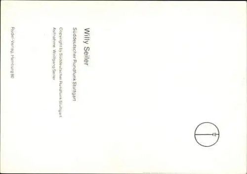 Ak Schauspieler Willy Seiler, Portrait, Autogramm