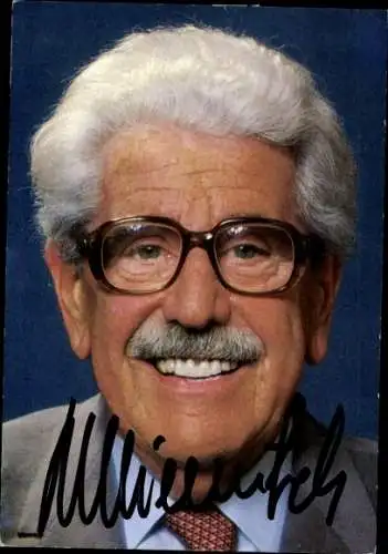 Ak Schauspieler Will Millowitsch, Portrait, Autogramm, Sänger