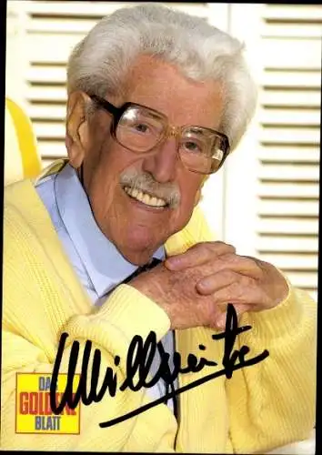 Ak Schauspieler Willy Millowitsch, Portrait, Autogramm