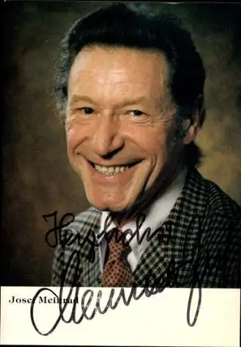 Ak Schauspieler Josef Meinrad, Portrait, Autogramm