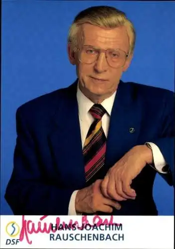 Ak Hans-Joachim Rauschenbach, Sportreporter DSF, Portrait, Autogramm