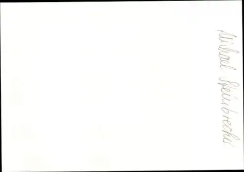 Ak Moderator Michal Steinbrecher, Portrait, Autogramm