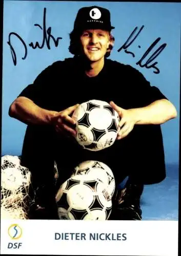 Ak Dieter Nickles, Sportjournalist DSF, Portrait, Fußball, Autogramm