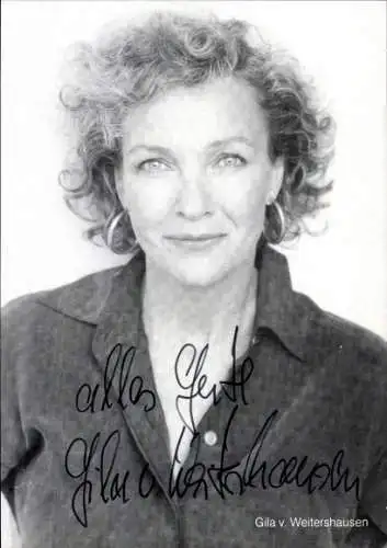 Ak Schauspielerin Gila von Weitershausen, Portrait, Autogramm