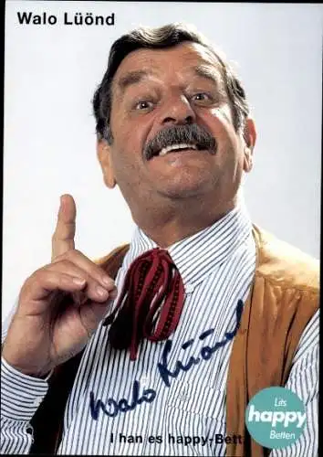 Ak Schauspieler Walo Lüönd, Portrait, Autogramm