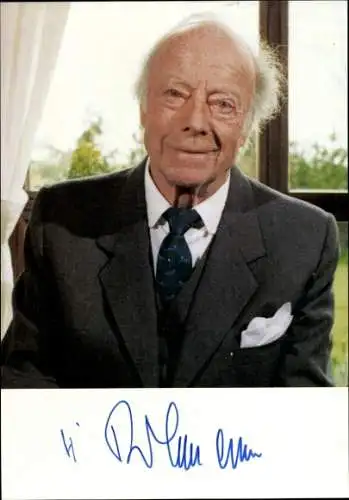 Ak Schauspieler Heinz Rühmann, Portrait, Autogramm