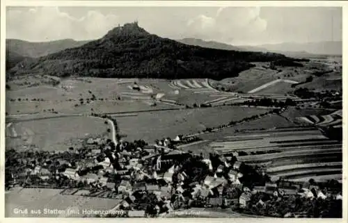 Ak Stetten Hechingen in Baden Württemberg, Fliegeraufnahme