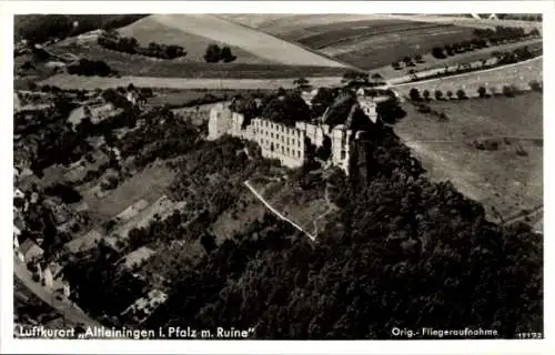 Ak Altleiningen in der Pfalz, Fliegeraufnahme, Ruine