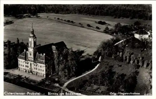 Ak Birnau Uhldingen Mühlhofen am Bodensee, Cistercienser-Probstei, Fliegeraufnahme 21514