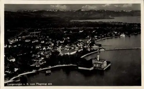 Ak Langenargen am Bodensee, Fliegeraufnahme