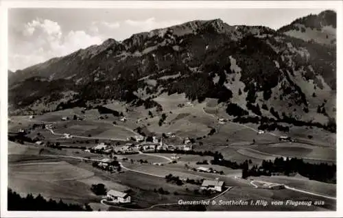 Ak Gunzesried Blaichach im Allgäu, Fliegeraufnahme