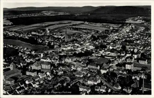 Ak St. Ingbert im Saarland,  Fliegeraufnahme