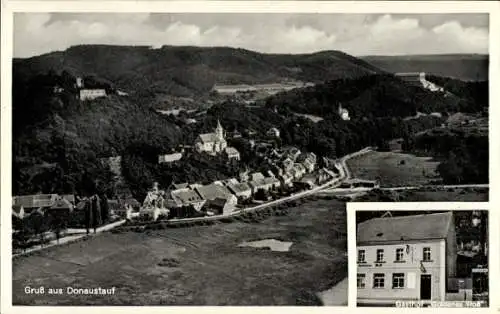 Ak Donaustauf in der Oberpfalz, Fliegeraufnahme, Gasthof Goldenes Ross