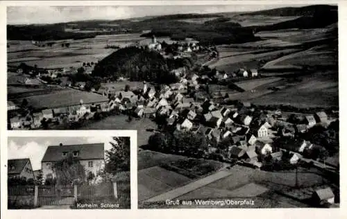 Ak Wernberg Köblitz in der Oberpfalz, Gesamtansicht, Schlenzkurheim St. Michael