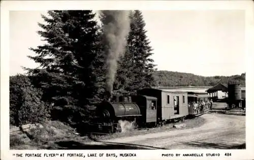 Ak Muskoka Lakes Ontario Kanada, Lake of Bays, The Portage Flyer, Eisenbahn