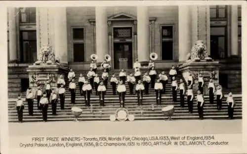 Foto Ak Vancouver, Orchester, First Prize Winners Toronto 1931, Chicago 1933, BC Champions 1950