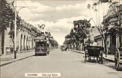 Ak Tucumán Argentinien, Calle Las Heras