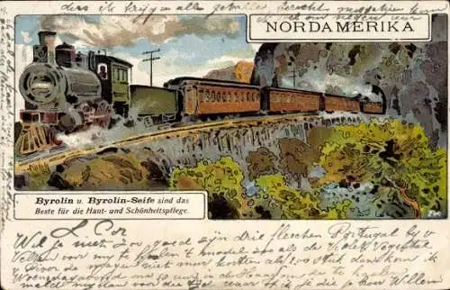 Litho Nordamerika Eisenbahn, Byrolin, Byrolin-Seife