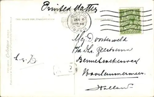 Ak Cheltenham Gloucestershire England, High Street, Tram