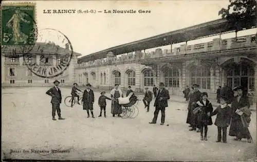 Ak Le Raincy Seine Saint Denis, neuer Bahnhof