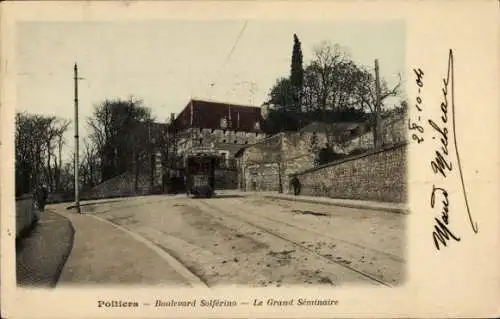 Ak Poitiers Vienne, Boulevard Solférino, Le Grand Séminaire