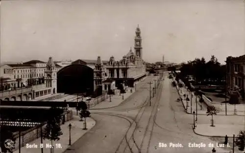 Ak Luz São Paulo Brasilien, Estação da Luz I.