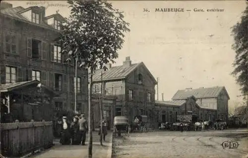 Ak Maubeuge Nord, Bahnhof