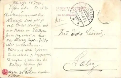 Ak Randers Dänemark, Bahnhof