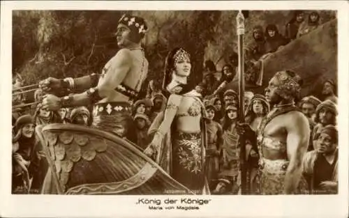 Ak Schauspielerin Jacqueline Logan, Filmszene König der Könige, Maria von Magdala