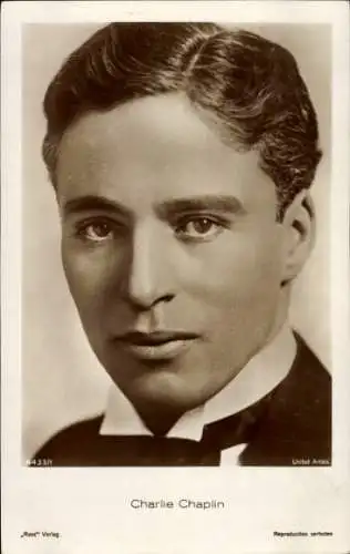 Ak Schauspieler Charlie Chaplin, Portrait, Ross Verlag 4433/1