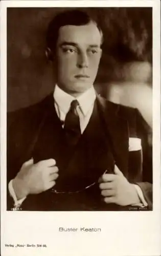 Ak Schauspieler Buster Keaton, Portrait, Ross 1542/1