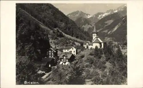 Ak Bristen Kanton Uri, Teilansicht, Kirche