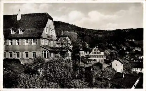 Ak Bad Liebenzell im Schwarzwald, Hotel Café zum Hirsch