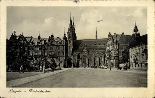 Ak Legnica Liegnitz Schlesien, Friedrichsplatz