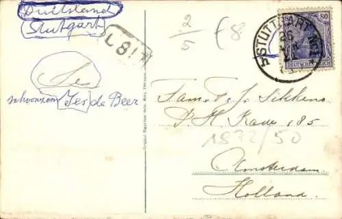 Ak Ebingen Albstadt in Württemberg, Postamt