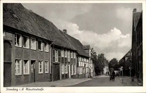 Ak Stromberg im Hunsrück, Münsterstraße, Wohnhäuser