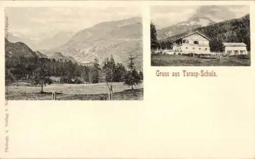 Ak Tarasp Scuol Kanton Graubünden, Teilansichten