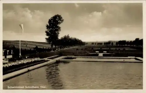 Ak Schlotheim in Thüringen, Schwimmbad