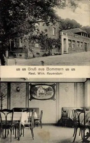 Ak Bommern Witten an der Ruhr, Restaurant, innen und aussen