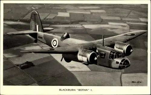 Ak Britisches Militärflugzeug Blackburn Botha I