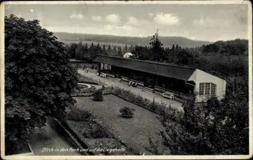 Ak Reinfeld in Holstein, Blick in den Park und auf die Liegehalle