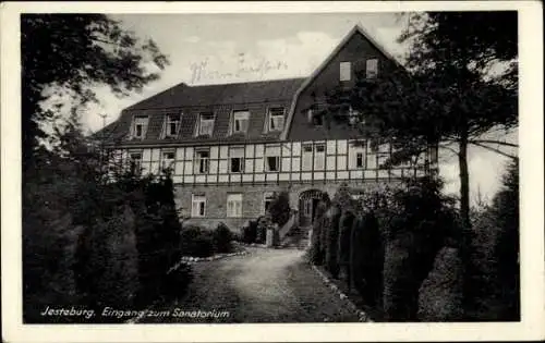 Ak Jesteburg in Niedersachsen,  Eingang zum Sanatorium