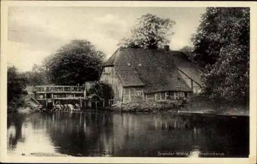 Ak Friedrichsruh Aumühle im Herzogtum Lauenburg, Grander Mühle