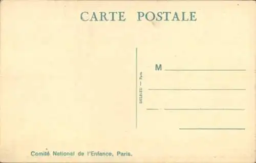 Lied Künstler Ak Naly, Semaine Nationale de l'Enfance, Mädchen, Schafe