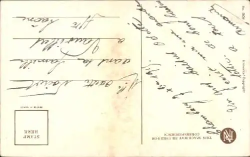 Künstler Ak Fisher, Harrison, Sweethearts asleep